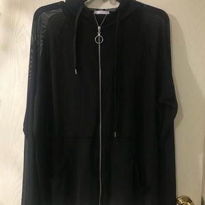 Zara sheer hoodie